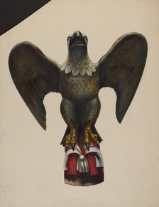 Pilot House Figure (Eagle), c. 1937. Creator: Walter Hochstrasser.