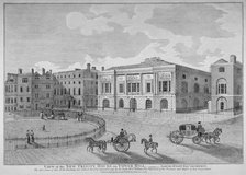 View of Trinity House from Trinity Square, City of London, 1799.                                     Artist: Anon