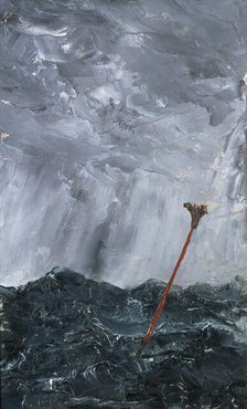 Stormy Sea. Broom Buoy, 1892. Creator: August Strindberg.