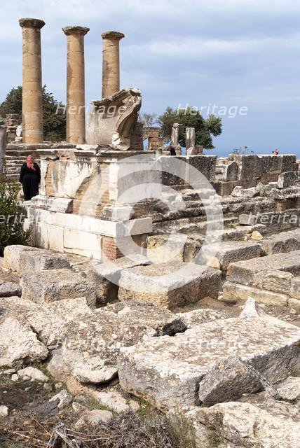 Libya, Cyrene, Sanctuary of Apollo, Temple of Apollo, 2007. Creator: Ethel Davies.