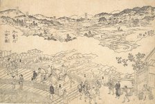 River of Omue and Bridge of Oda, 1700. Creator: Unknown.