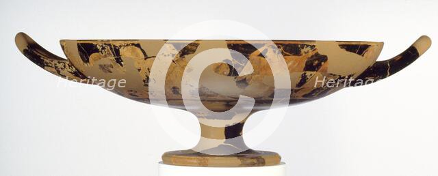 Fragmentary Attic Red-Figure Cup, about 490 BC. Creator: Euphronios.