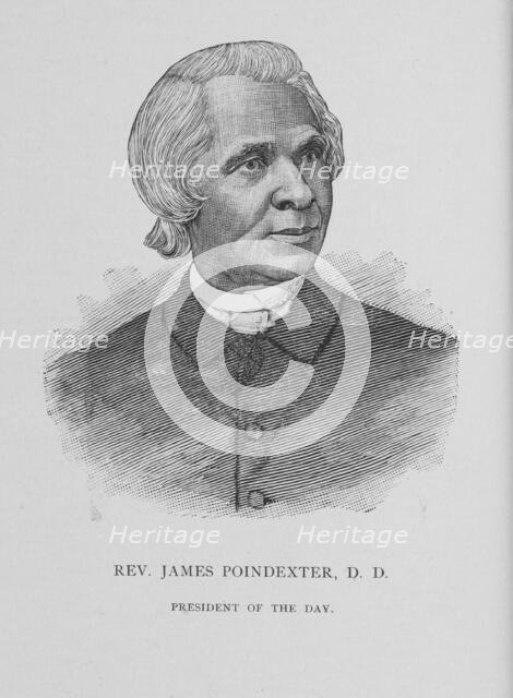 Rev. James Poindexter, D. D. President of the day, 1888. Creator: Unknown.