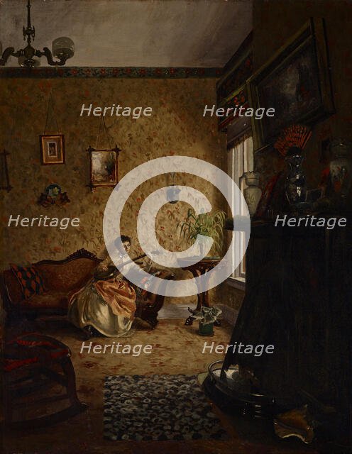 In the Parlor, 1885. Creator: Charles Conner.