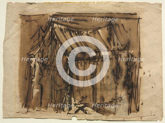 Tent (recto); Two Sketches (verso). Creator: Josef Platzer (Austrian, 1751-1806).