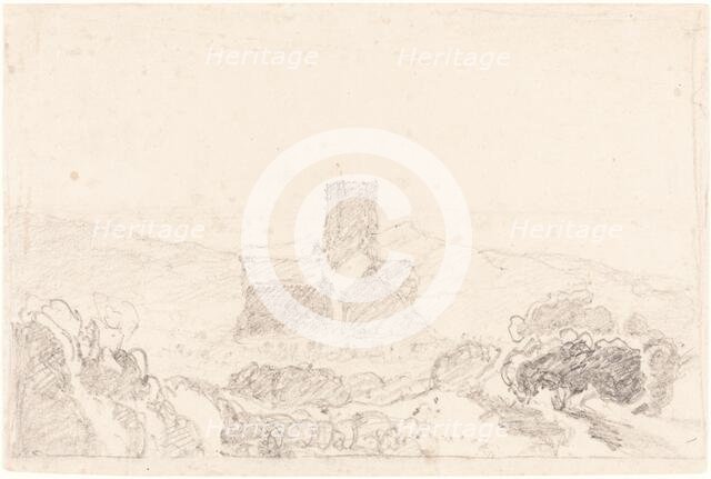 Landscape with Church, first half 19th century. Creator: John Sell Cotman.