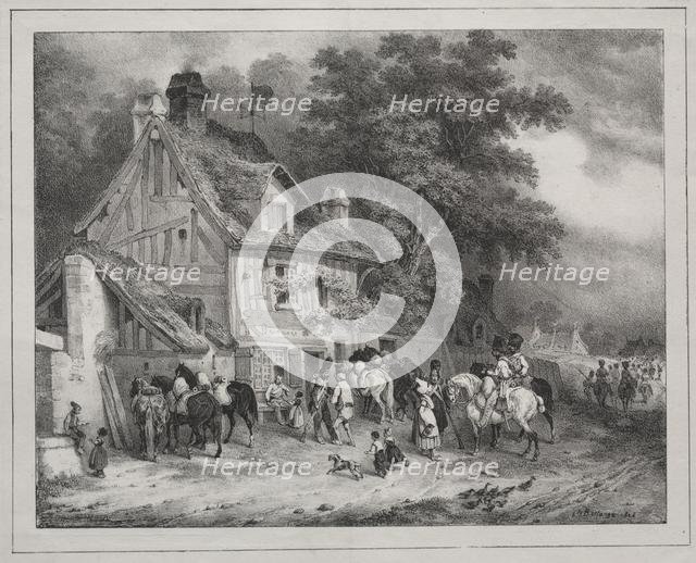 Album of 1829: Souvenir of Normandy, 1828. Creator: Joseph-Louis-Hippolyte Bellangé (French, 1800-1866); Gihaut frères éditeurs, boulevard des Italiens, No. 5.