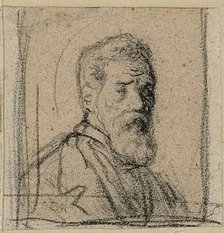 Bust of a Man with a Beard, n.d. Creator: Jean Francois Millet.