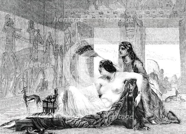 Aholibah - painted by E. Armitage, 1850. Creator: Smith & Cheltnam.