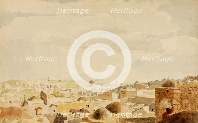 Jerusalem, Israel, 1844. Creator: Miner Kilbourne Kellogg.
