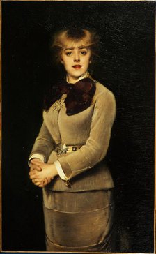 Portrait of Jeanne Samary (1857-1890), member of the Comédie-Française, c1879. Creator: Louise Abbema.
