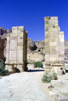 Temenos gate, Petra, Jordan. 