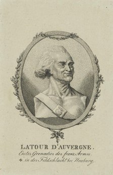 Théophile Corret de La Tour d'Auvergne (1743-1800), c. 1800. Creator: Anonymous.