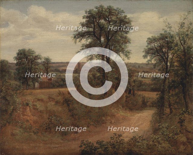 Lane near Dedham, 1802. Creator: John Constable.