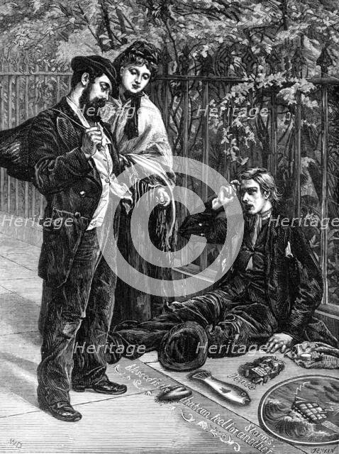 An artist of the pavement, 1872. Creator: Jenkin.
