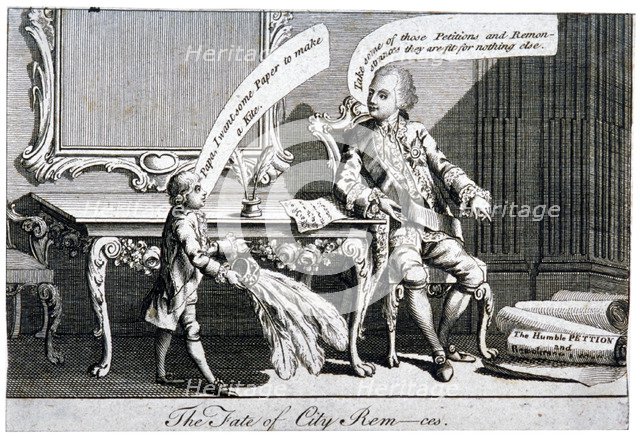 'The fate of City Rem-ces', 1770. Artist: Anon