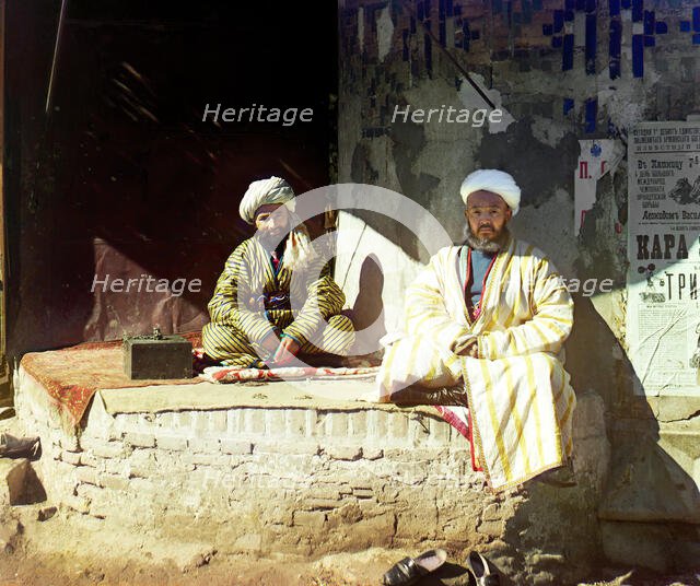 Trader in the Registan, Samarkand, between 1905 and 1915. Creator: Sergey Mikhaylovich Prokudin-Gorsky.