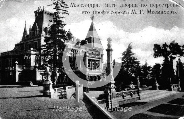 View of the Massandra Palace, 1890s.