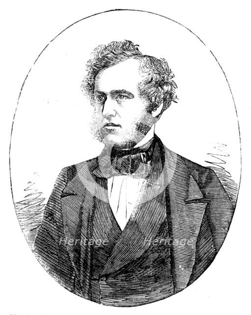 Mr. Samuel Gurney, M.P. for Penryn and Falmouth, from a photograph by Kilburn, 1858. Creator: Unknown.