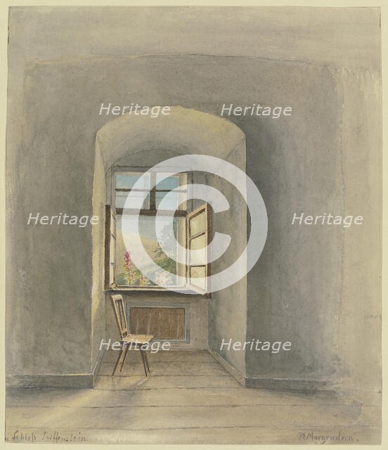 Window in Triffenstein Castle on the Main River. Creator: Ernst Morgenstern.