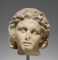 Portrait of Alexander the Great; Head of Alexander the Great, about 320 BC. Creator: Unknown.