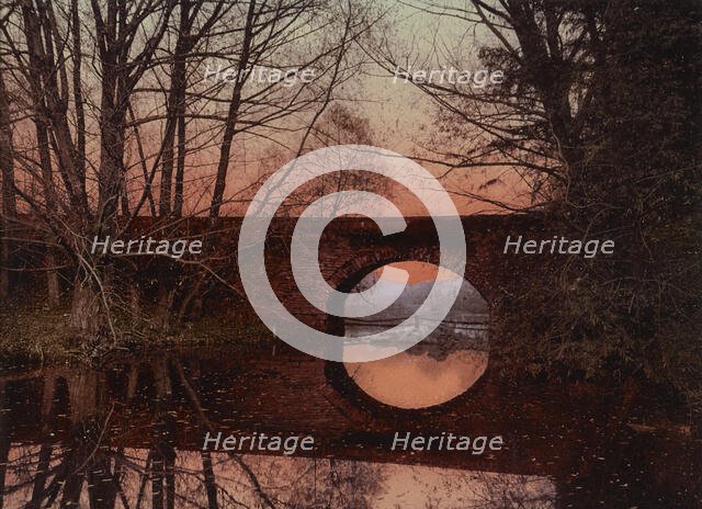 Sunset, Palmer Bridge, New York, c1900. Creator: Unknown.