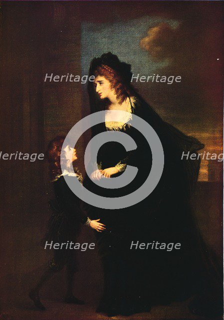 'Mrs. Siddons and her Son in the Tragedy of Isabella', 1784. Artist: William Hamilton.
