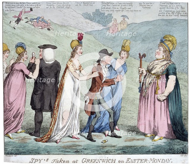 'Spy's Taken at Greenwich', 1798.        Artist: Anon
