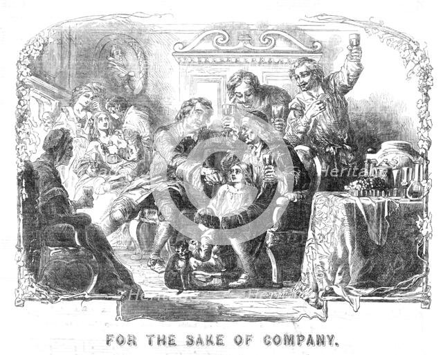 "For the Sake of Company", 1854. Creators: Unknown, George Dalziel.