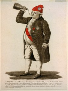 Louis XVI, avoit mis le Bonnet rouge, il avoit crié vive la nation, … 1792. 