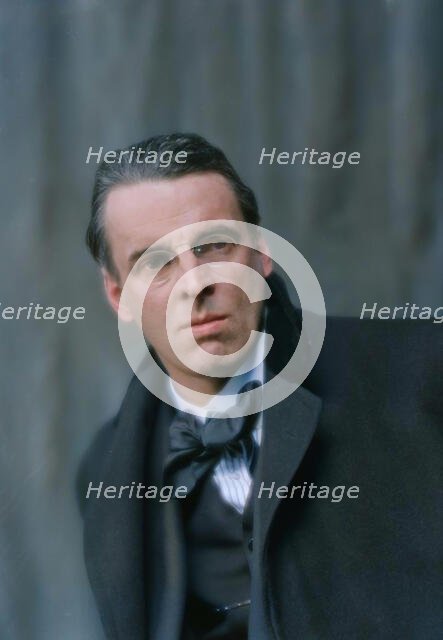 Yeats, William Butler, Mr., portrait photograph, 1914 Mar. 31. Creator: Arnold Genthe.