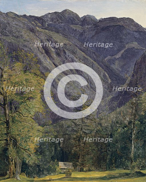 The Schönberg as seen from Hoisenrad, 1833. Artist: Waldmüller, Ferdinand Georg (1793-1865)