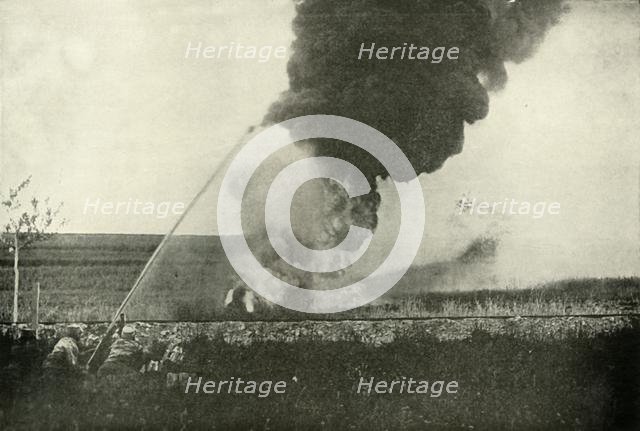 'The German "Flammenwerfer".', (1919).  Creator: Unknown.