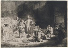 Christ Preaching (The Hundred Guilder Print), c. 1643/1649. Creator: Rembrandt Harmensz van Rijn.