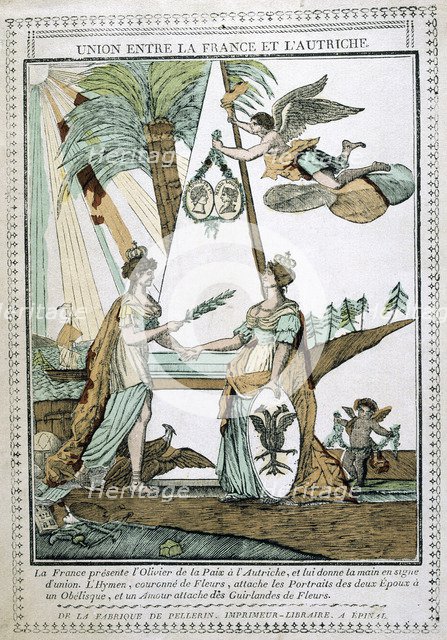 'The Union between France and Austria', 19th century. Artist: Unknown