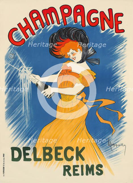 Champagne Delbeck , c. 1902. Creator: Cappiello, Leonetto (1875-1942).