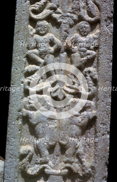 Detail of stela at the Dakhina Stupa in Sri Lanka, 2nd century. Artist: Unknown