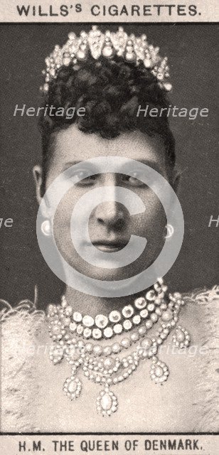 H.M The Queen of Denmark, 1908.Artist: WD & HO Wills