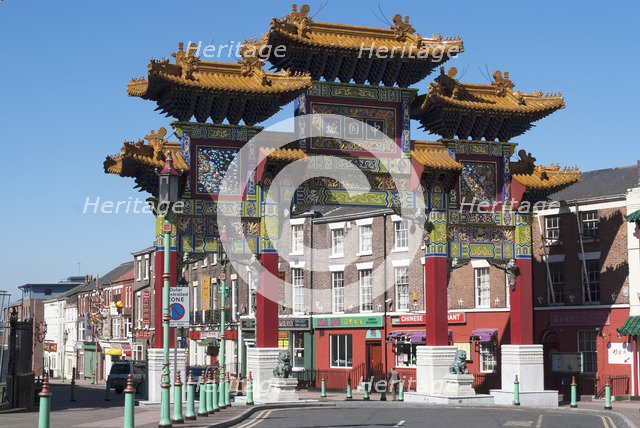 UK, Liverpool, Chinatown Arch, 2009. Creator: Ethel Davies.