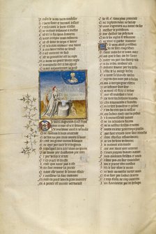 God Speaking to Nature Surrounded by Animals; Roman de la Rose, about 1405. Creator: Unknown.