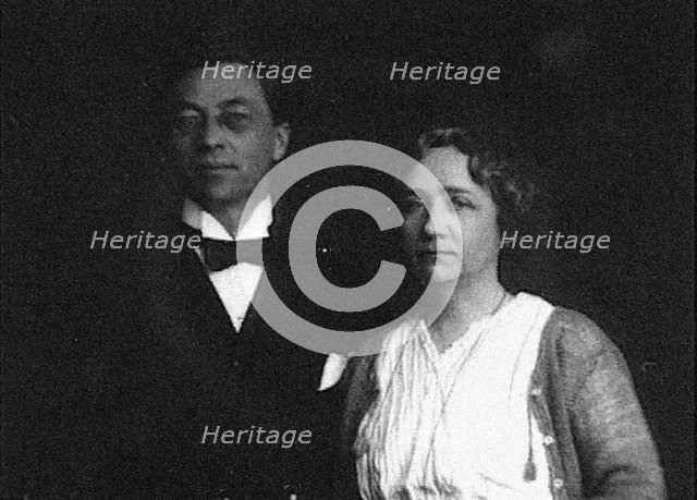 Wassily Kandinsky and Gabriele Muenter, 1916.