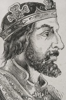 Wittiza (died 710/711), Visigothic King of Hispania from 694 until his death..., 1853.  Creator: Unknown.