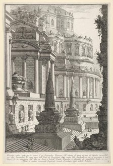 Plate 3: 'Ancient mausoleum erected for the ashes of a Roman emperor' (Mausoleo antico ere..., 1743. Creator: Giovanni Battista Piranesi.