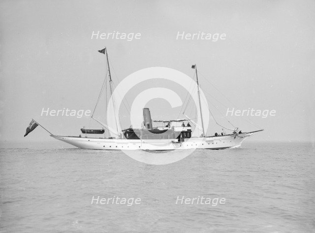 The steam yacht 'Westoe', 1911. Creator: Kirk & Sons of Cowes.