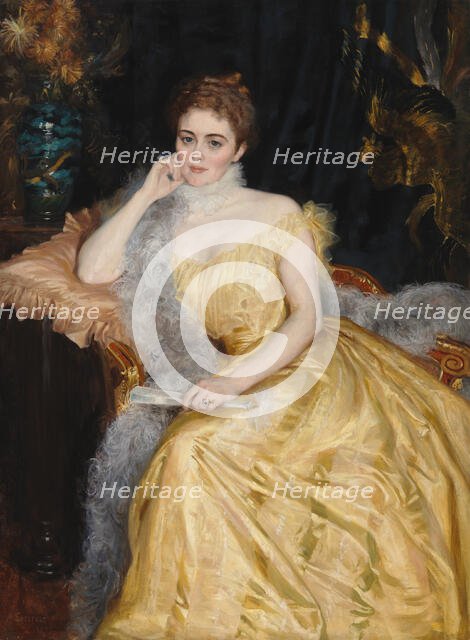 Portrait of Mrs. Alice von Haartman, 1895. Creator: Albert Edelfelt.