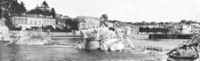 'L'immense champ de Bataille; le pont de pierre de Lagny avait ete detruit par le genie', 1914. Creator: Unknown.