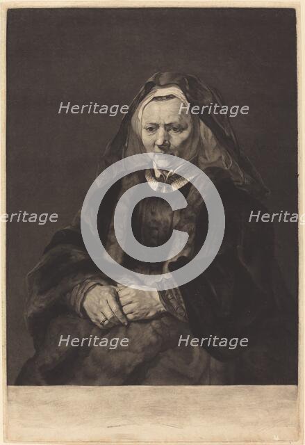 Rembrandt's Wife. Creator: Richard Earlom.