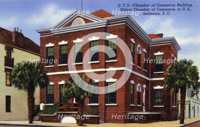 Chamber of Commerce building, Charleston, South Carolina, USA, 1940. Artist: Unknown