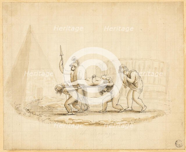 Putti Enacting Roman Funeral Procession, n.d. Creator: Lady Diana Spencer.