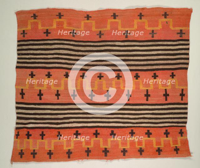 Rug (Woman's Wearing Blanket Style), c. 1895-1905. Creator: Unknown.